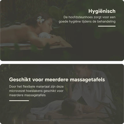 ZenGrowth Microvezel hoeslaken massagetafel met uitsparing - Roze