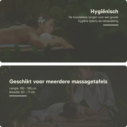 Badstof Hoeslaken Massagetafel Grijs