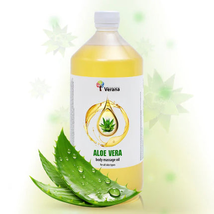 Verana Huile de massage naturelle Aloe Vera 1L