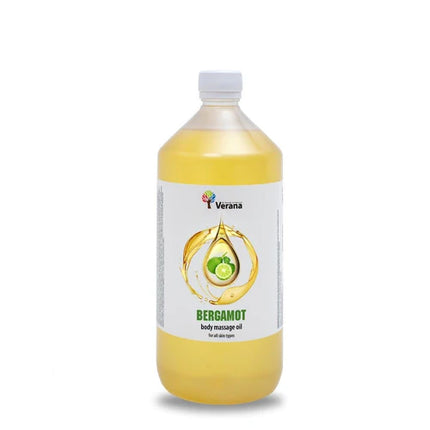 Verana Huile de Massage Bergamote - 100% Naturel - 1L