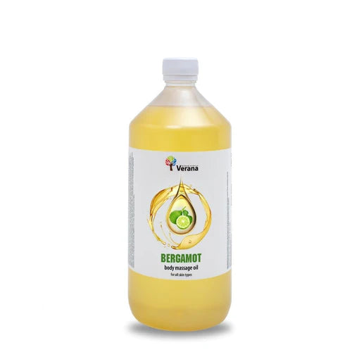 Verana Huile de Massage Bergamote - 100% Naturel - 1L