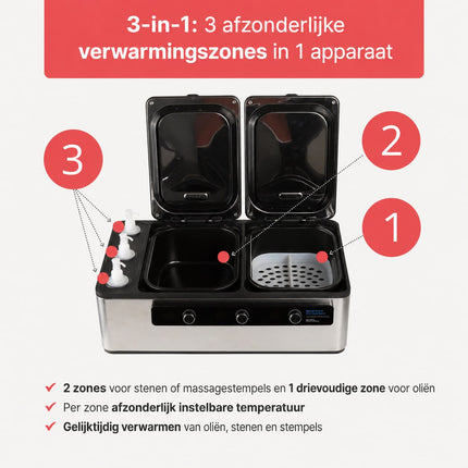 Chauffe-pierres Hotstone 6 litres