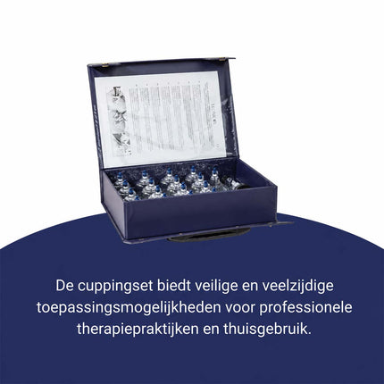 Cuppingset - 17 delig - met cuppingbekers en pomp