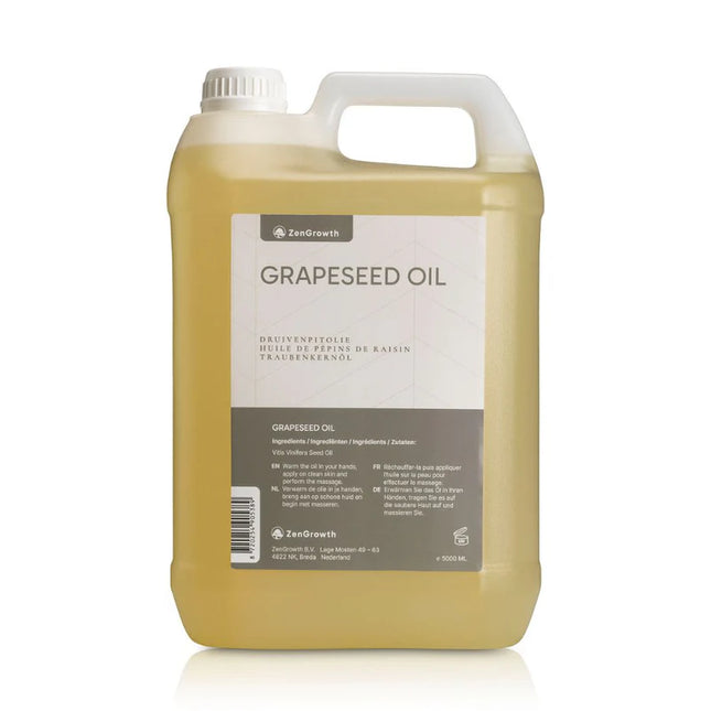 Huile de Pépins de Raisin ZenGrowth 100% Naturelle 5l