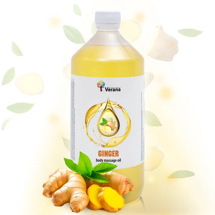 Huile de Massage au Gingembre Verana - 100% Naturelle - 1L