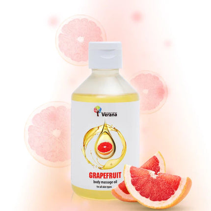 Verana Huile de massage Pamplemousse - 100% Naturelle - 250ml