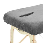 ZenGrowth Microvezel hoeslaken massagetafel met uitsparing grijs