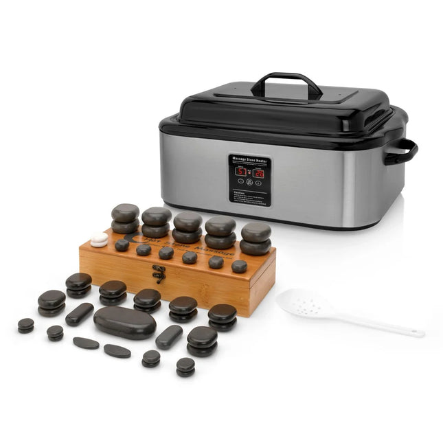 RESTPRO Chauffe-pierres chaudes 6L + set de 45 pierres
