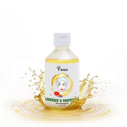 Huile de massage visage Verana - Lavande Pamplemousse - 100% Naturel - 250ml