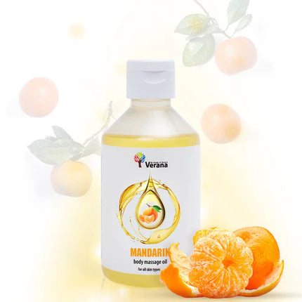 Verana Huile de Massage Mandarine - 100% Naturelle - 250 ml