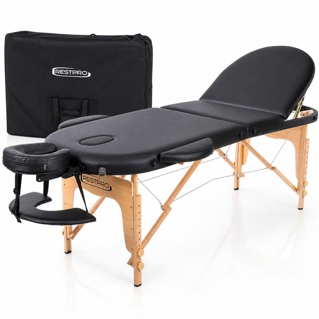 Table de massage pliante RESTPRO Classic Oval 3 Noire