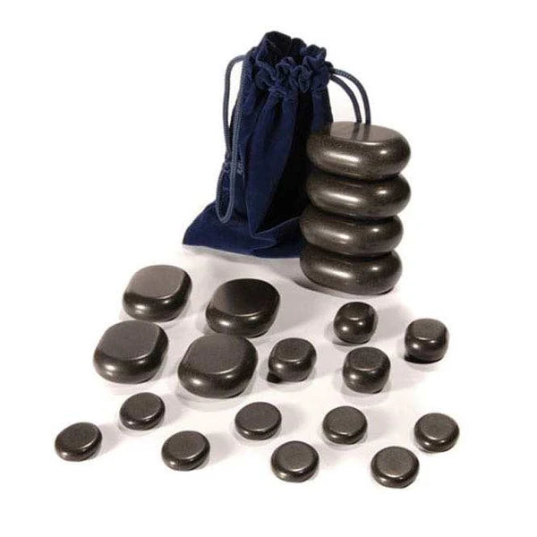 HABYS Set de Pierres de Massage Chaudes - 45 pièces
