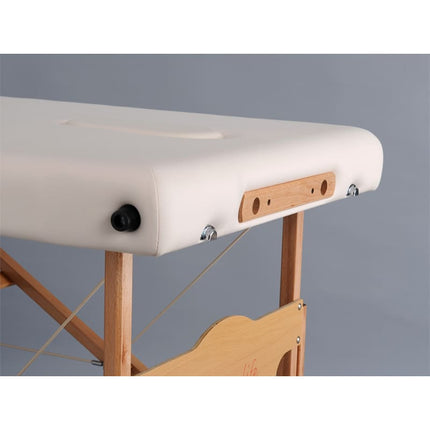 AVENO LIFE Inklapbare Massagetafel Eden Créme - demassageshop.nl