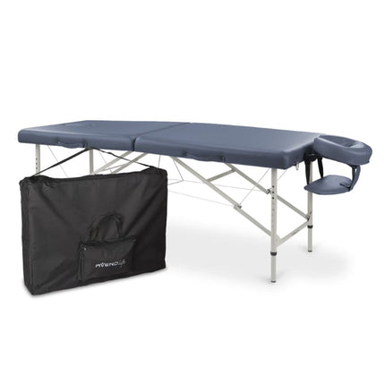 AVENO LIFE Inklapbare Massagetafel Verona Zwart/Blauw - demassageshop.nl