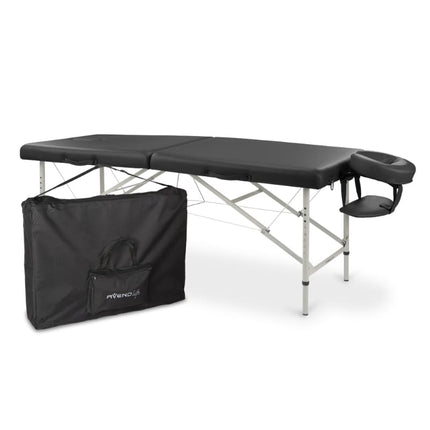 AVENO LIFE Inklapbare Massagetafel Verona Zwart/Blauw - demassageshop.nl