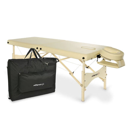 AVENO LIFE Inklapbare Massagetafel eSpirit Moco Beige - demassageshop.nl