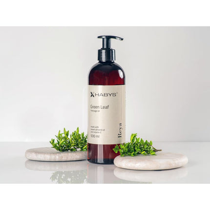 Massageolie Groene Thee - Green Leaf - 500 ml - demassageshop.nl