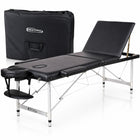 RESTPRO Table de Massage Pliante en Aluminium 3 Noire