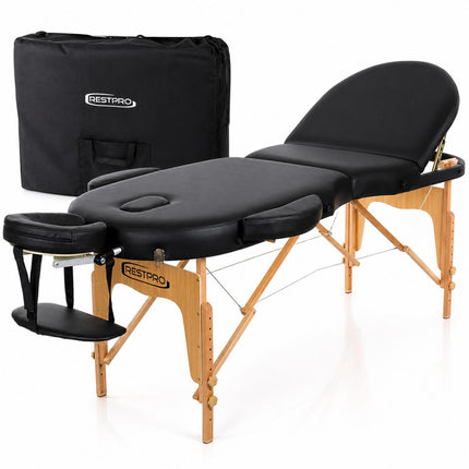 Table de massage pliante RESTPRO VIP Oval 3 Noire