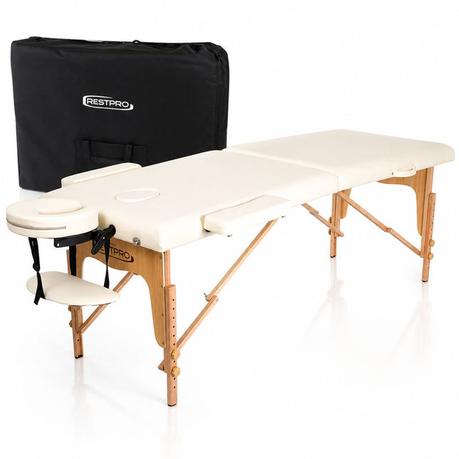 Table de massage pliante RESTPRO Classic Oval 2 Crème