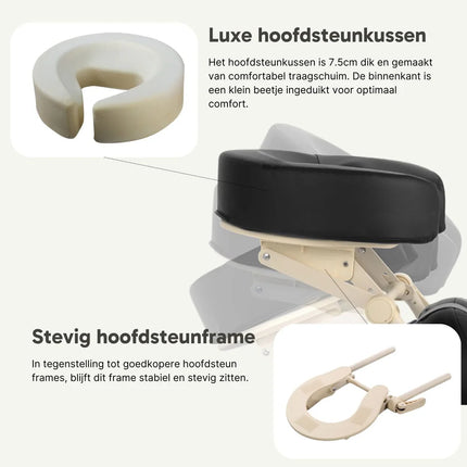 ZenGrowth Inklapbare Massagestoel Roshka Zwart
