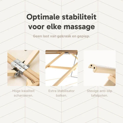ZenGrowth Inklapbare Massagetafel Nimman Beige