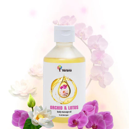 Verana Huile de Massage Orchidée Lotus - 250ml