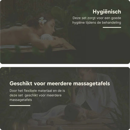 ZenGrowth Microvezel Hoeslakenset Massagetafel Roze