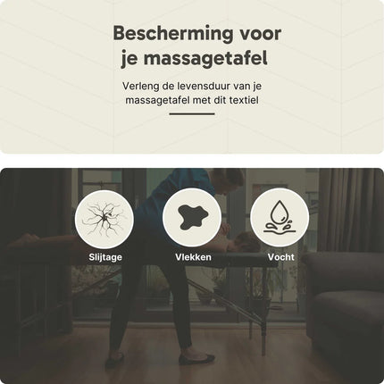 ZenGrowth Microvezel Hoeslakenset Massagetafel Bruin