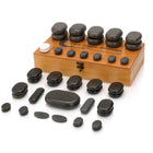 HABYS Set de Pierres de Massage Chaudes - 45 pièces
