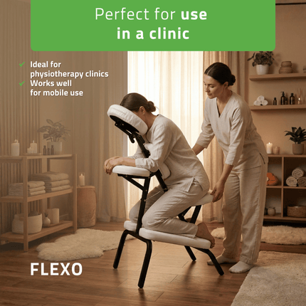 HABYS Chaise de massage pliable Flexo Blanche