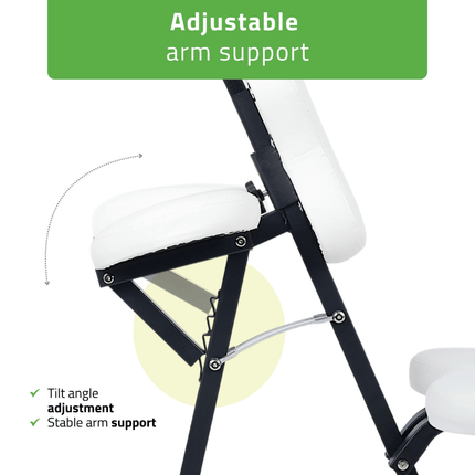 HABYS Chaise de massage pliable Flexo Blanche