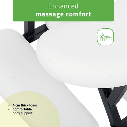 HABYS Chaise de massage pliable Flexo Blanche