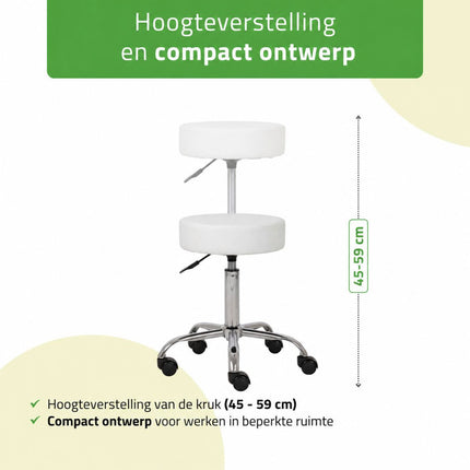 HABYS Tabouret Tila Blanc