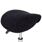 Housse en tissu éponge pour tabouret à roulettes, noire