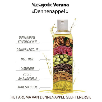 Huile de massage Verana Pomme de pin - 100% Naturelle - 1L