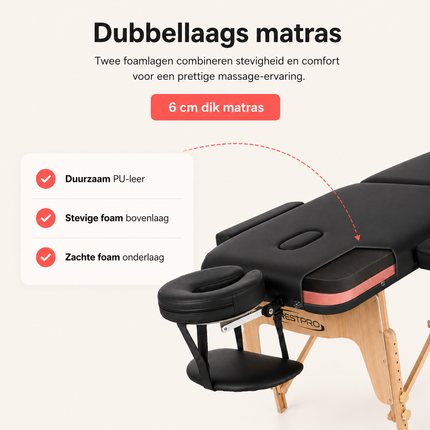 Table de massage pliante RESTPRO VIP 3 Noire