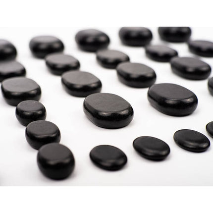 HABYS Hotstone Massage Stenen Set - 36 stuks - demassageshop.nl