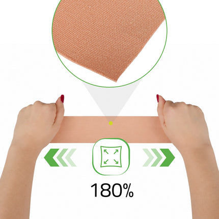 Kinesiotape 5 cm x 5 m – Sterke Kleefkracht – Beige