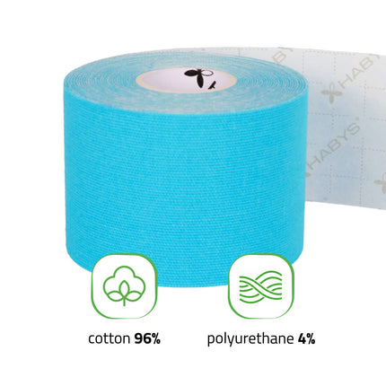 Kinesiotape 5 cm x 5 m – Sterke Kleefkracht – Blauw