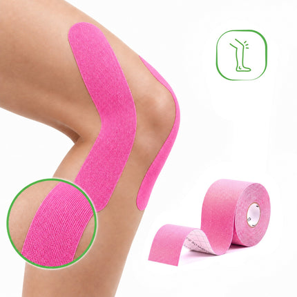 Kinesiotape 5 cm x 5 m – Standaard Kleefkracht – Roze