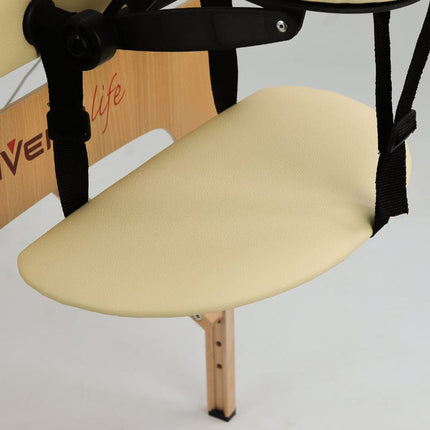 AVENO LIFE Inklapbare Massagetafel Bianca Beige - demassageshop.nl
