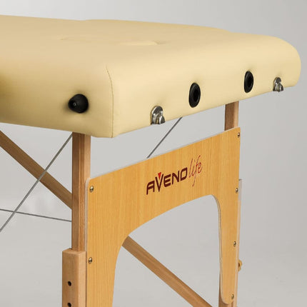 AVENO LIFE Inklapbare Massagetafel Bianca Beige - demassageshop.nl