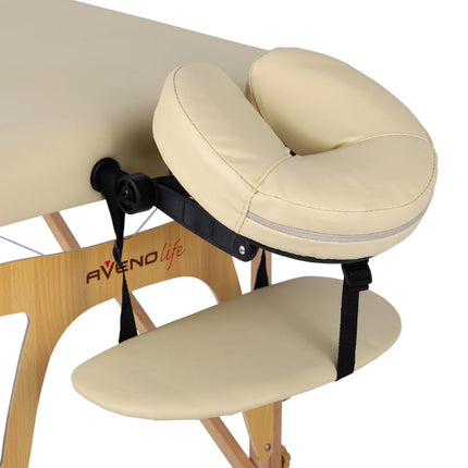 AVENO LIFE Inklapbare Massagetafel Sonia Beige - demassageshop.nl