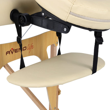 AVENO LIFE Inklapbare Massagetafel Sonia Beige - demassageshop.nl