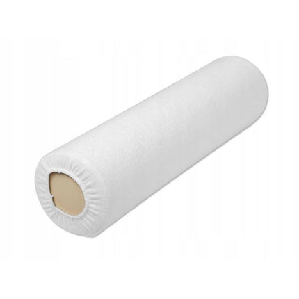 Badstof knierol overtrek - Wit - 15 x 60 cm - demassageshop.nl