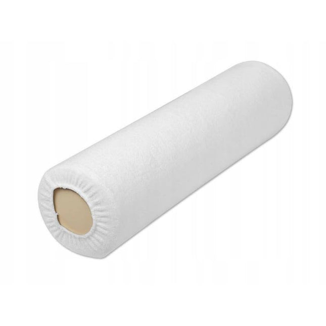 Badstof knierol overtrek - Wit - 15 x 60 cm - demassageshop.nl
