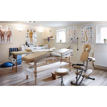 HABYS Inklapbare Massagestoel Prestige Grijs - demassageshop.nl