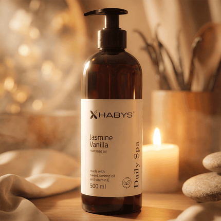 Huile de massage Jasmin & Vanille - 500ml