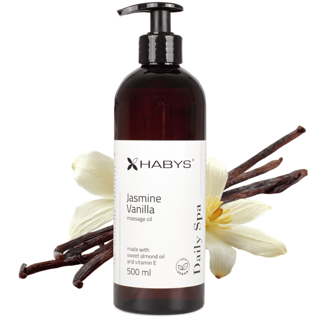 Huile de massage Jasmin & Vanille - 500ml